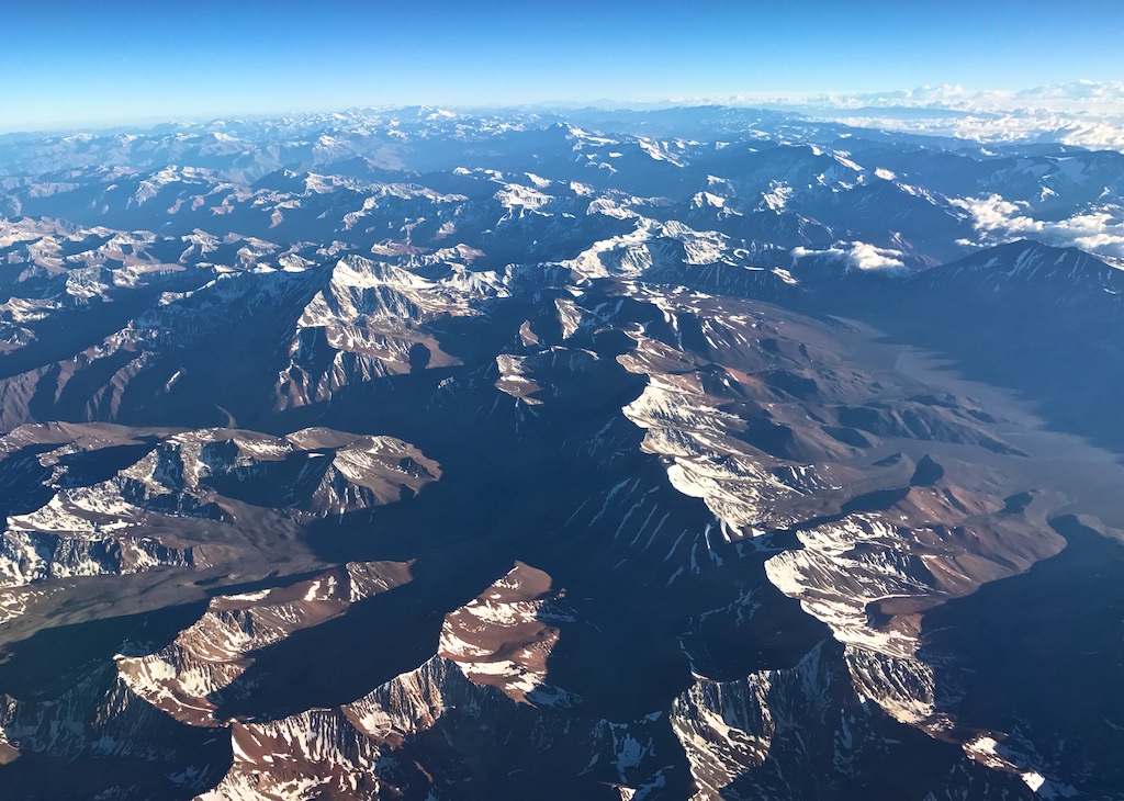 Andes through the plane window, iPhone
